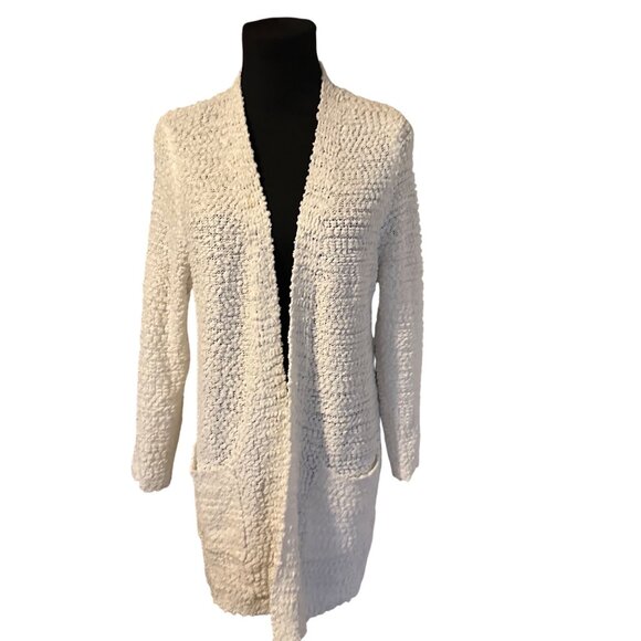 Sienna Sky open front white size XS cardigan sweater - Picture 1 of 8